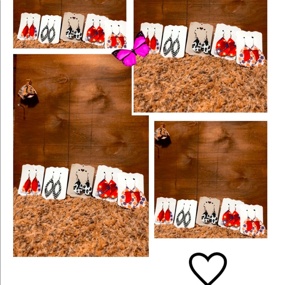 Sneak Peak! 
Faux leather earrings going on sale soon!